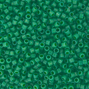 Miyuki Delica 11/0 50g Bag Duracoat Opaque Dyed Emerald Green image