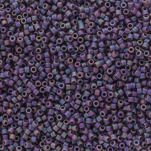 Miyuki Delica 11/0 250g Bag Frosted Glazed Rainbow Purple Matte image