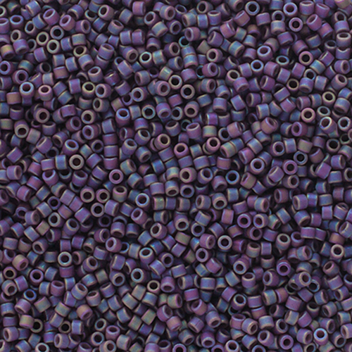 Miyuki Delica 11/0 50g Bag Frosted Glazed Rainbow Purple Matte image