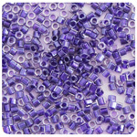 Delica 11/0 Cut Amethyst Sparkle Crystal Lined image
