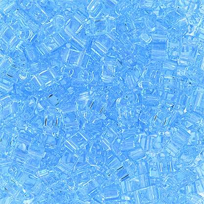 Miyuki TILA Half Cut 5x2.3mm 2Hole Aquamarine Transparent image