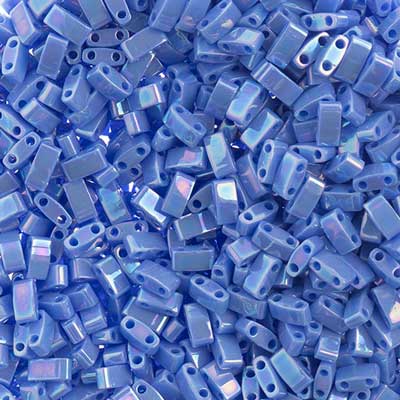 Miyuki TILA Half Cut 5x2.3mm Lapis Blue Opaque AB 2 Holes image