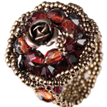 Miyuki Beading Kit - Designer Rote Rose Ring Rose Ring image