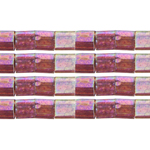 Miyuki TILA Bead 5x5mm 2 Hole Dark Topaz Rainbow Gold Luster image