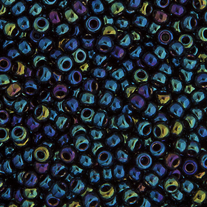 Miyuki Seed Bead 6/0 Blue Opaque Iris image