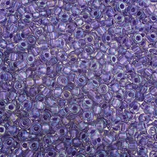 Miyuki Seed Bead 6/0 Sparkling Purple Lined Crystal AB image