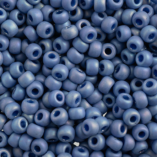 Miyuki Seed Bead 6/0 Frosted Glazed/Rainbow Blue Sapphire Matte AB image