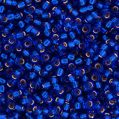 Miyuki Seed Bead 8/0 Cobalt Blue Silver Lined image