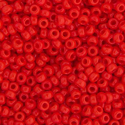 Miyuki Seed Bead 8/0 Red Vermillion Opaque image