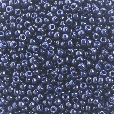 Miyuki Seed Bead 8/0 Indigo Navy Blue Dyed Duracoat image