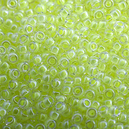 Miyuki Seed Bead 11/0 apx.22g Chartreuse Luminous Neon Color image