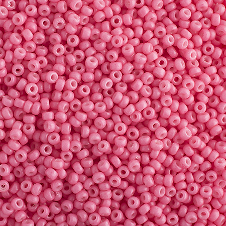 Miyuki Seed Bead 11/0 Bubblegum Pink Opaque Duracoat image