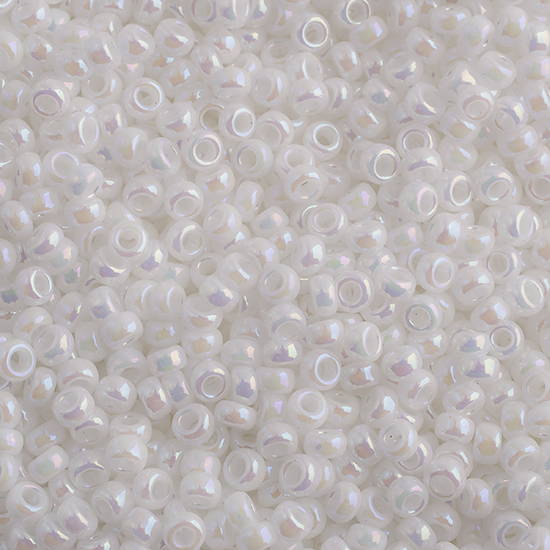Miyuki Seed Bead 15/0 White Pearl AB image