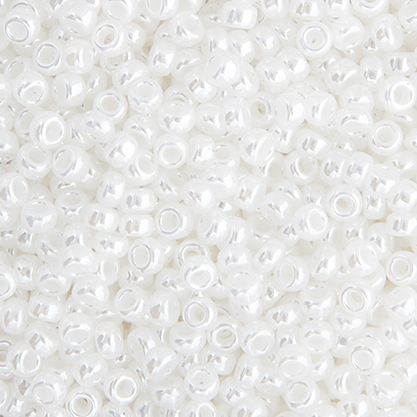 Miyuki Seed Bead 15/0 White Pearl Ceylon image