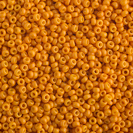 Miyuki Seed Bead 15/0 Cheddar Orange Opaque Duracoat image