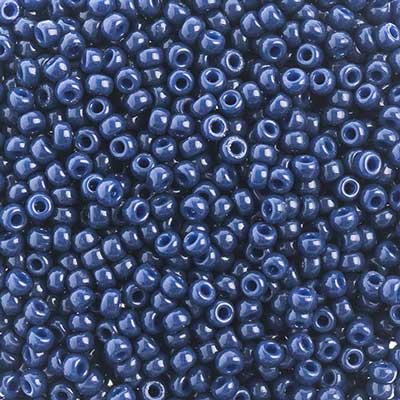 Miyuki Seed Bead 15/0 apx 22g Duracoat Navy Blue Dyed image