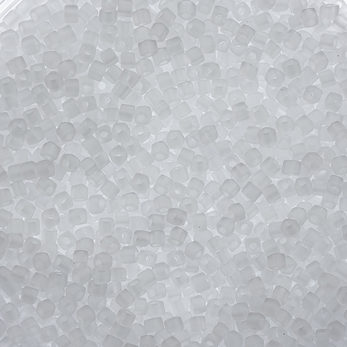 Miyuki Square/Cube Beads 1.8mm Crystal Transparent Matte image