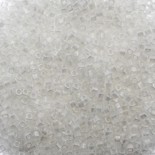 Miyuki Square/Cube Beads 1.8mm Crystal AB Matte image