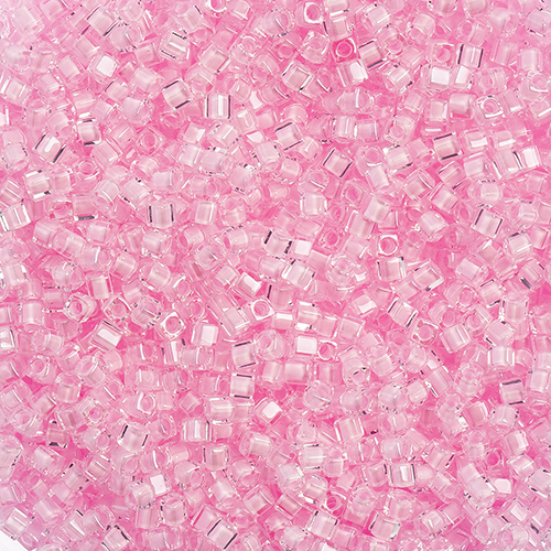Miyuki Square/Cube Beads 1.8mm Pink Luster image
