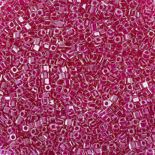 Miyuki Square/Cube Beads 1.8mm Fuchsia Luster image