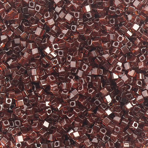 Miyuki Square/Cube Beads 1.8mm Garnet Gold Luster image