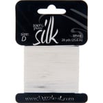 Dazzle-It Silk Bead Thread D (5.9lbs) White 28yds image