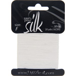 Dazzle-It Silk Bead Thread F (10.9lbs) White 20yds image