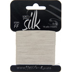 Dazzle-It Silk Bead Thread FF (12.8lbs) Ecru 16yds image