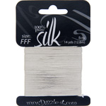 Dazzle-It Silk Bead Thread FFF (15lbs) Ecru 14yds image