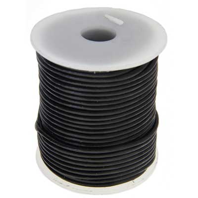Dazzle-It Genuine Leather Cord 2mm Black Spool image