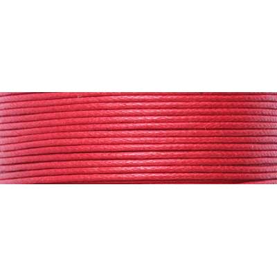 COTTON WAX CORD 1.0mm ROUND RED image