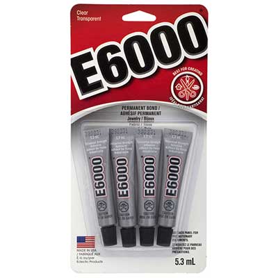 Glue E-6000 Clear Mini 5.3ml Tubes 4 pcs per Header image
