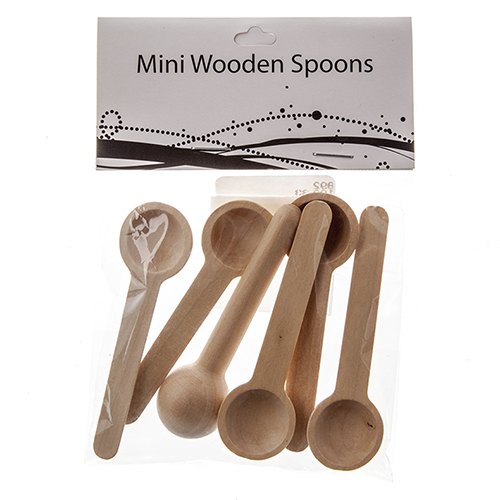 Home Decor - Wooden Spoons 3.25in (6pcs) image