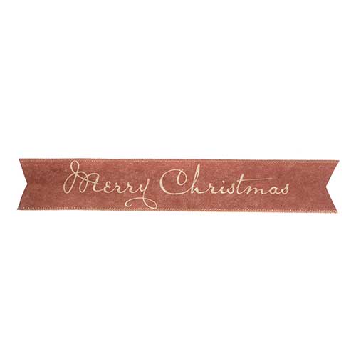 Paper Banner - Merry Christmas 4x24in Red image