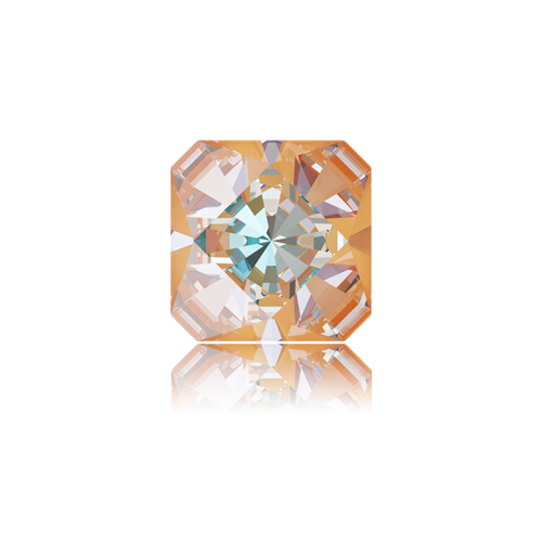 Swarovski Stones 4499 Square 10mm Peach Crystal 6pcs image